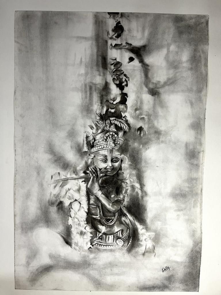 Lord Krishna Playing Fluet