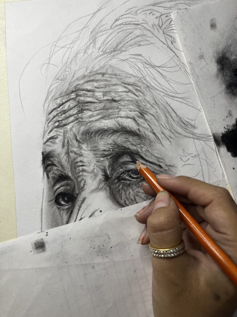 Old Lady Charcoal