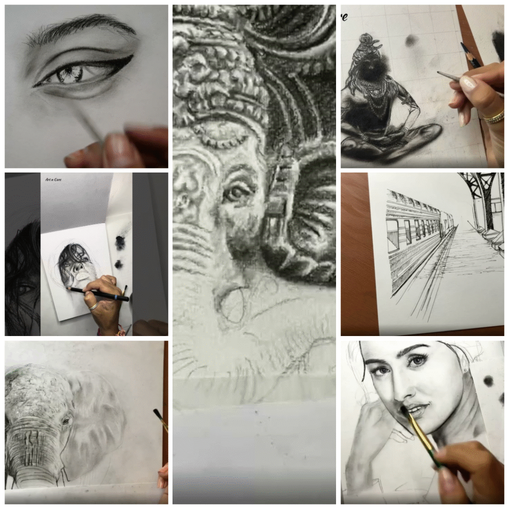 Charcoal Potrait Course